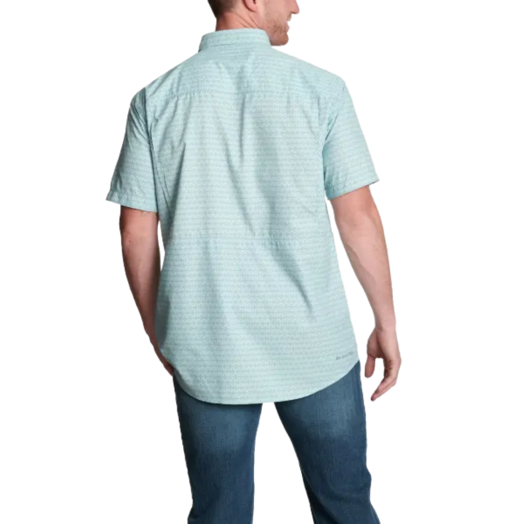 Ariat Men's Venttek Geo Print Aqua Shirt