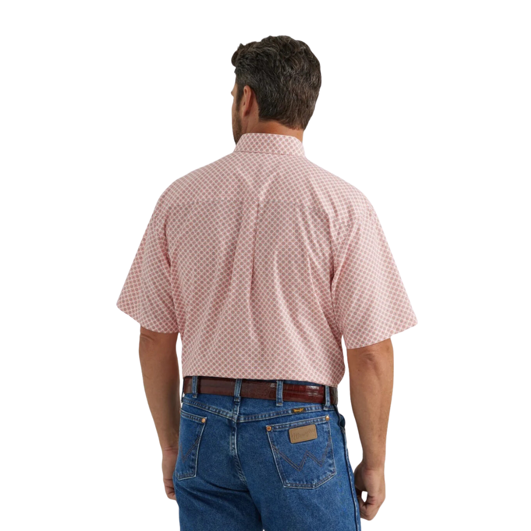 Wrangler Men's Classic Orange White Shirt