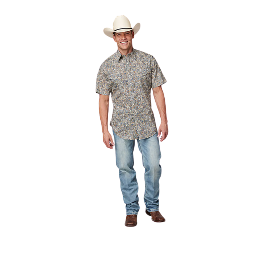 Roper Men's Paisley Brown Shirt