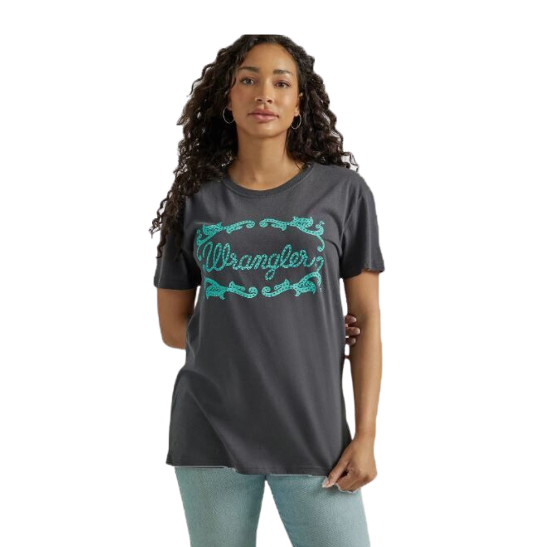 Wrangler Women's Retro Black Tee Shirt