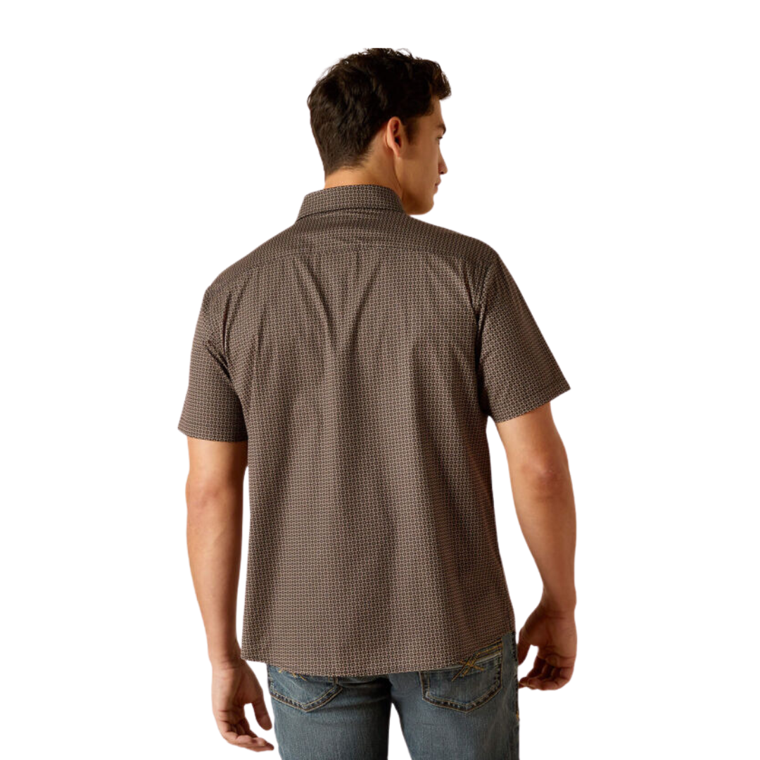 Ariat Men's Milo Stretch Modern Fit Western Black Shirt