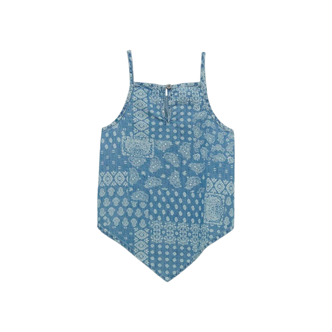 Wrangler Youth Girl's Trapeze Tank Blue Top