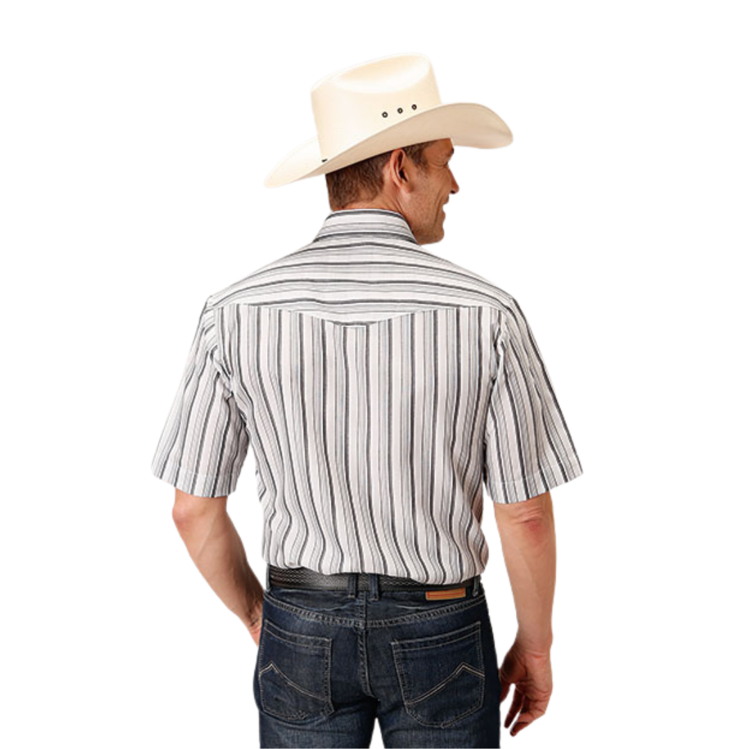 Roper Men's Charcoal Stripe Western Shirt