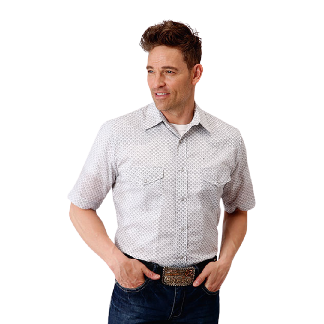 Roper Men's Western White Shirt