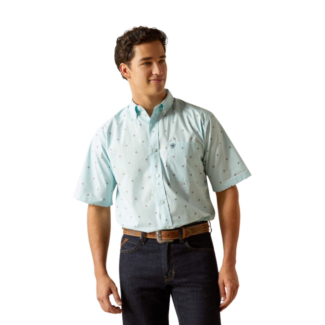 Ariat Men's Royce Classic Fit Blue Shirt