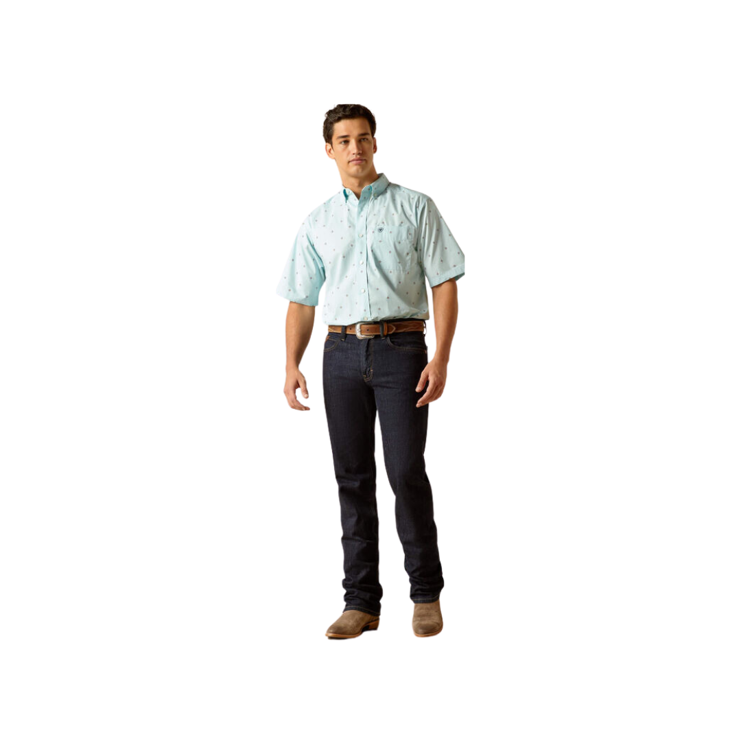 Ariat Men's Royce Classic Fit Blue Shirt