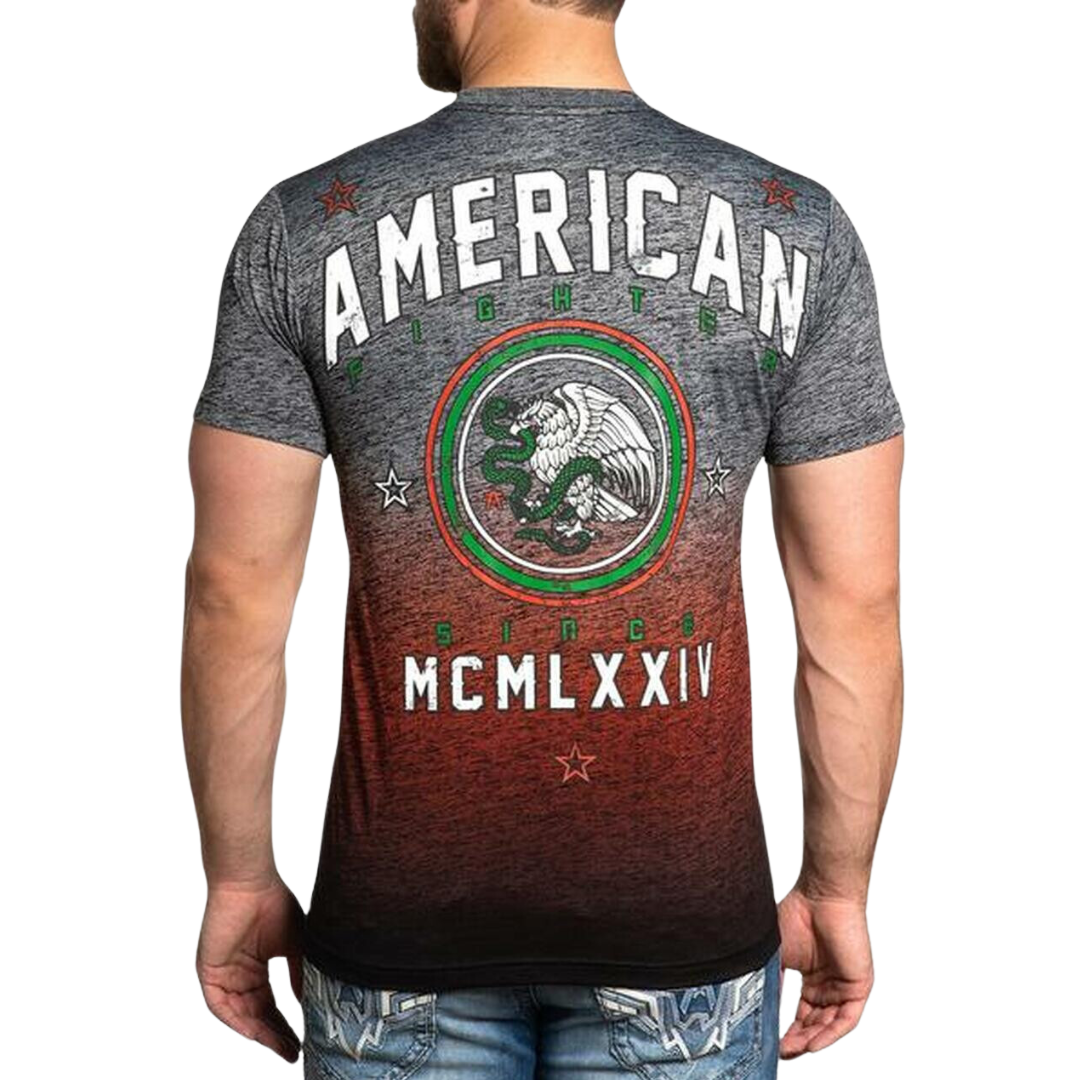 American Fighter Men's El Paso Short Sleeve Multicolor Tee Shirt