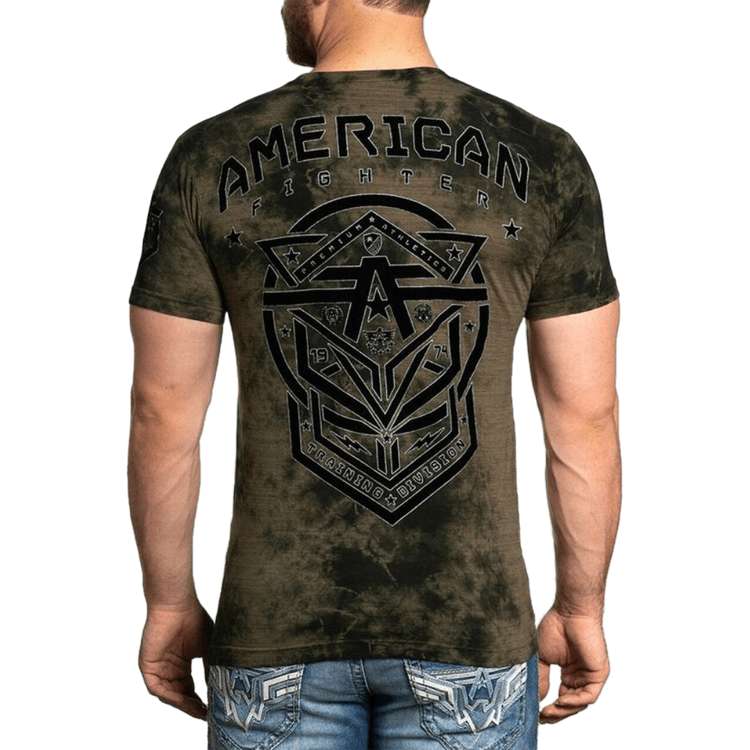 American Fighter Men's Glover Olive Camo Tee Shirt