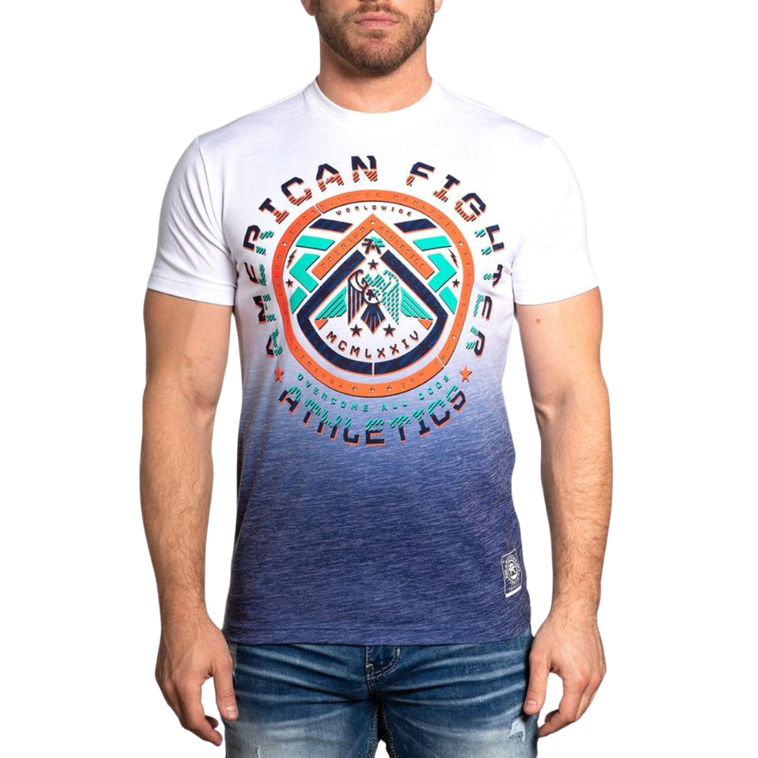 American Fighter Men's Crownpoint Tetris White Shirt
