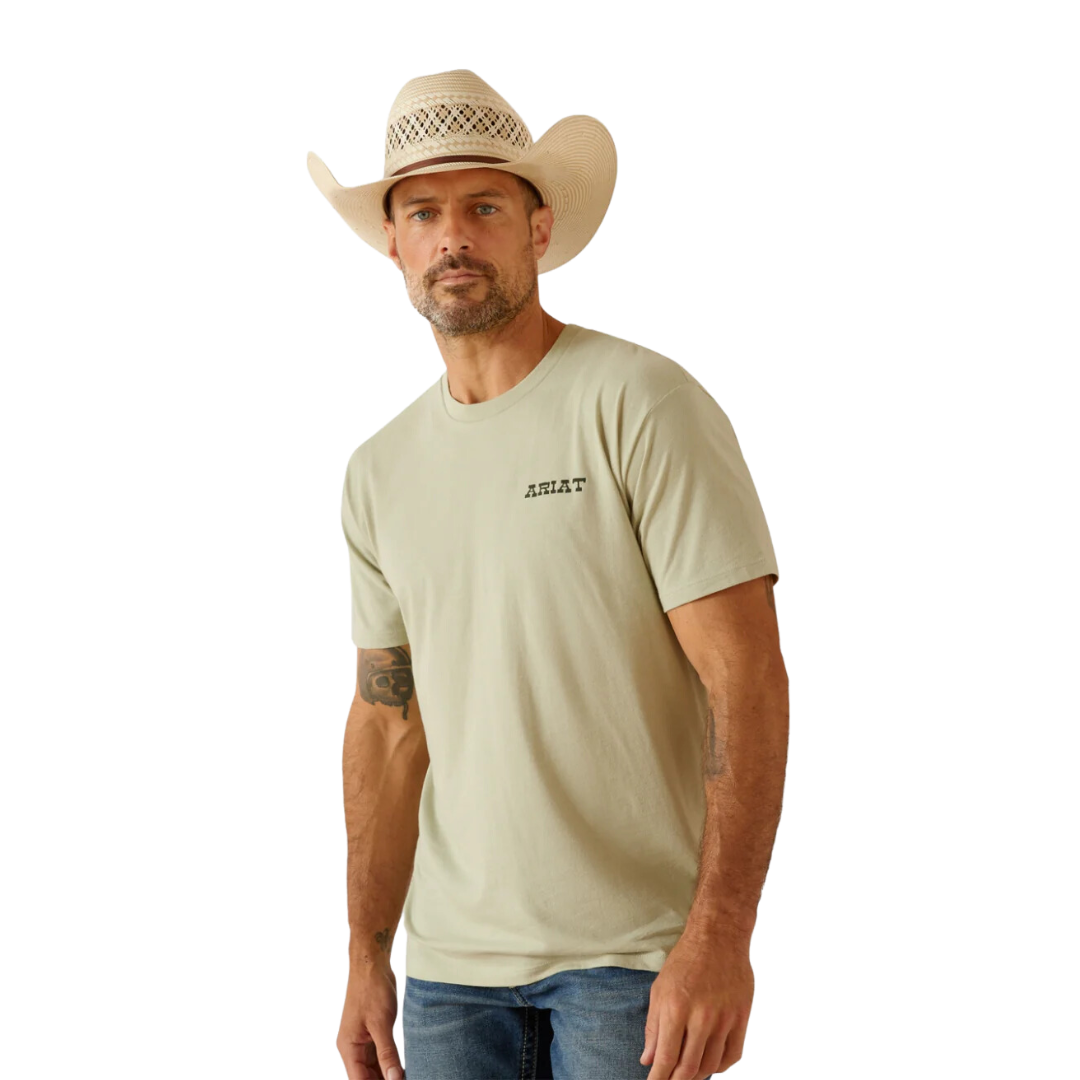 Ariat Men's Eagle Flag Graphic Desert Sage T-Shirt