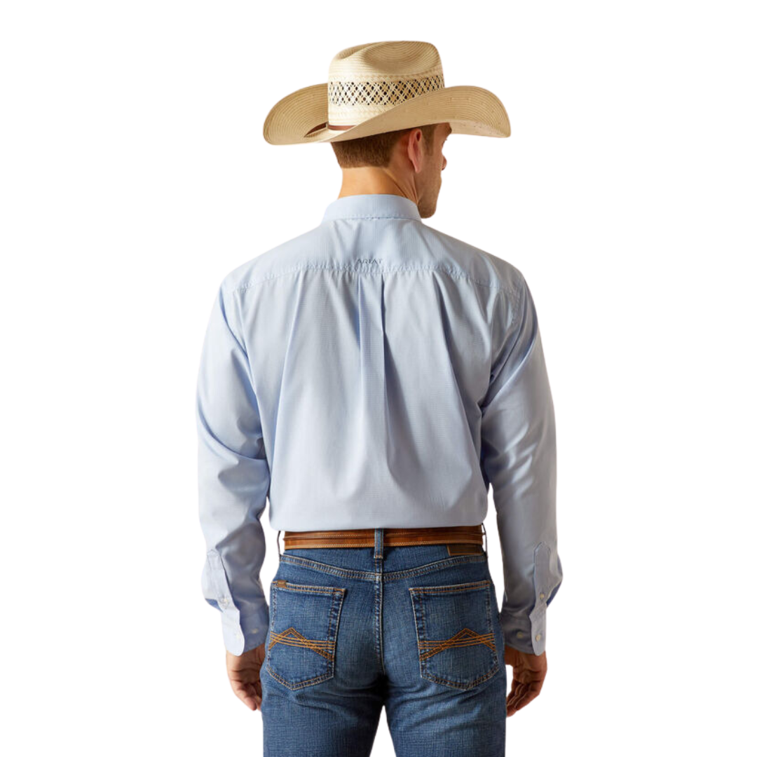 Ariat Men's 360 Air Flow Classic Fit Light Blue Shirt