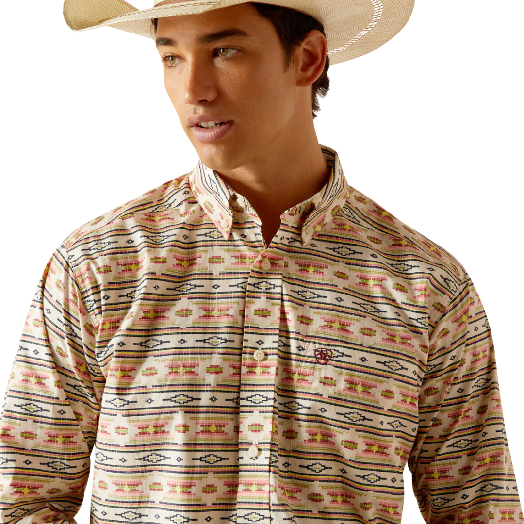 Ariat Men's Timothy Apricot Blush Shirt