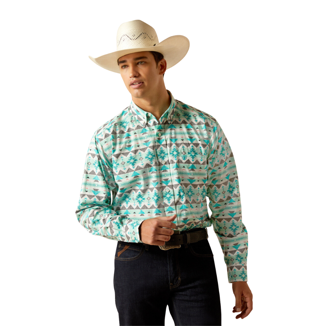 Ariat Men's Jacey Turquoise Shirt