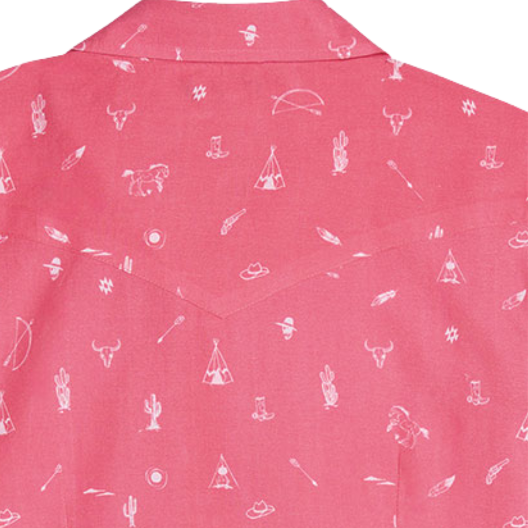 Roper Women's Western Ditzy Pink Shirt