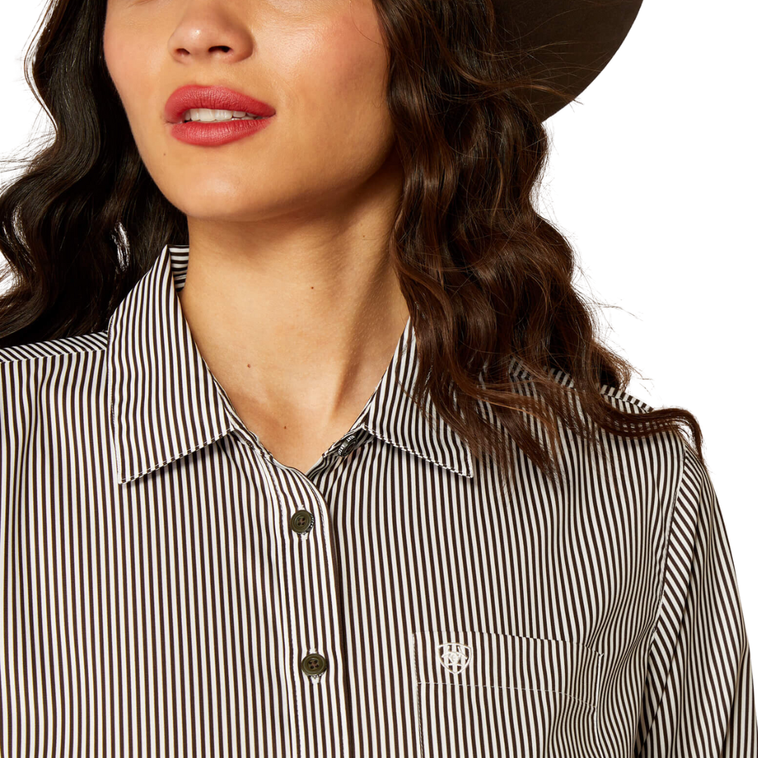 Ariat Women's Kirby Pro Relic White Stripe Shirt