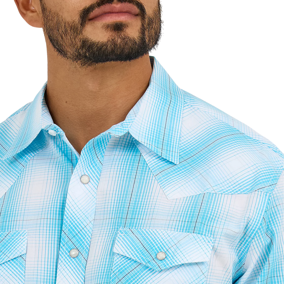 Wrangler Men's Competition Bright Sky Shirt