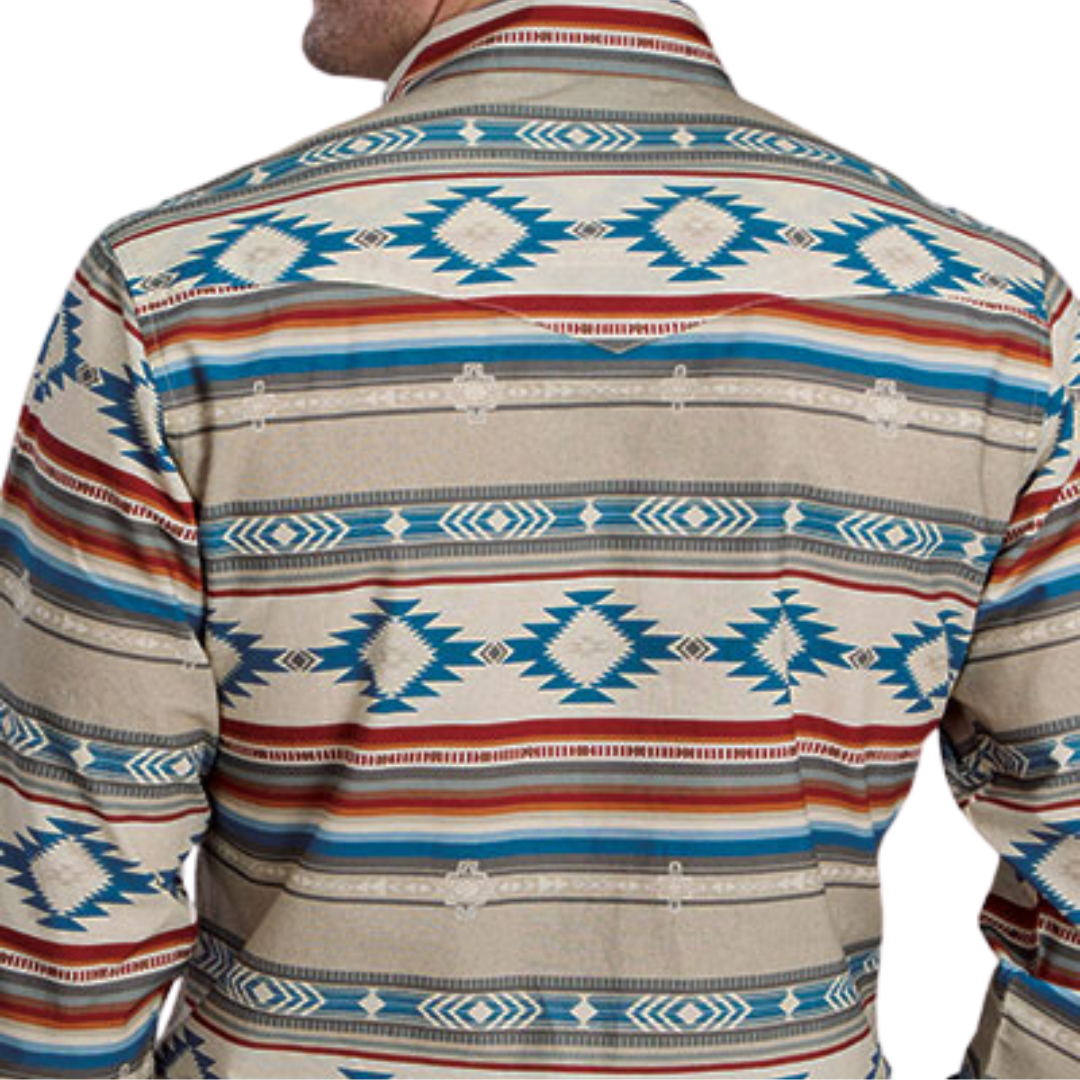 Roper Men's Aztec Print Shirt
