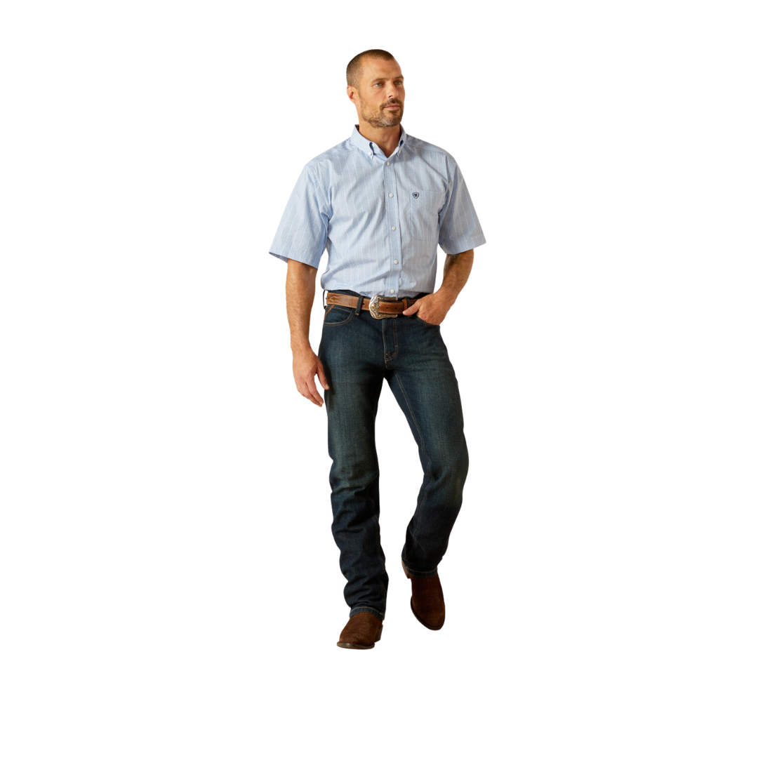 Ariat Men's Welburn Bel Air Blue Shirt