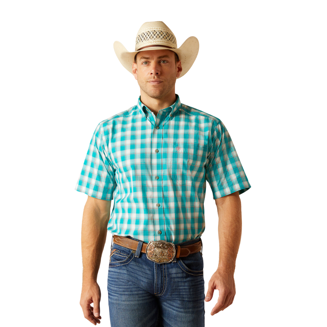 Ariat Men's Pro Jace Turquoise Shirt
