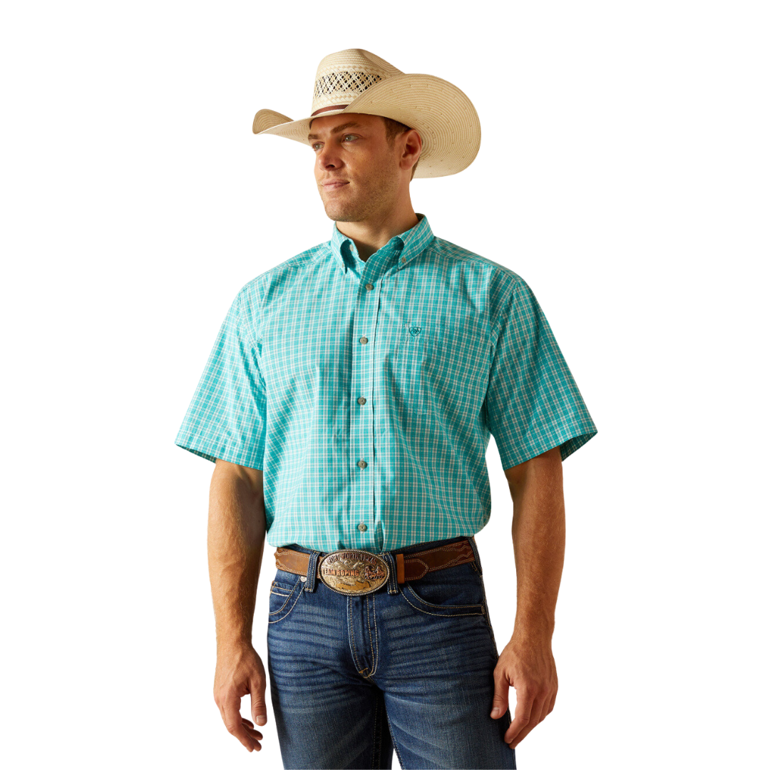 Ariat Men's Jensen Turquoise Shirt