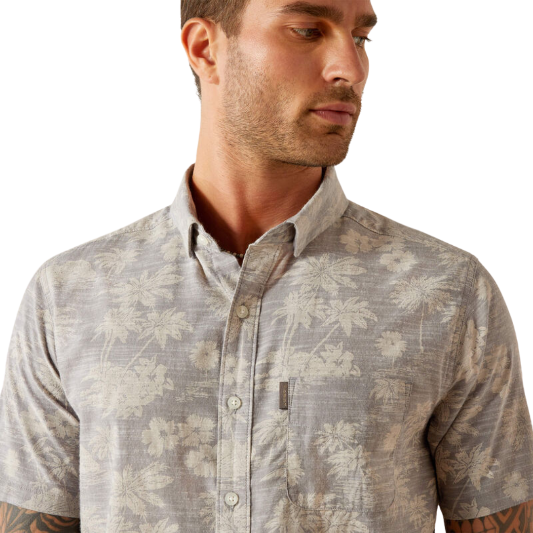 Ariat Men's Morris Modern Fit Grey Shirt