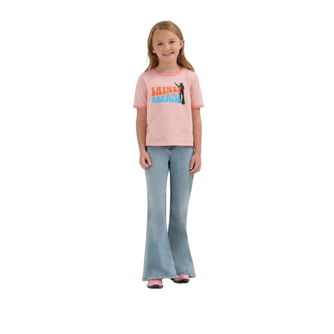 Wrangler Youth Girl's Lainey Wilson Ringer Blossom Tee Shirt