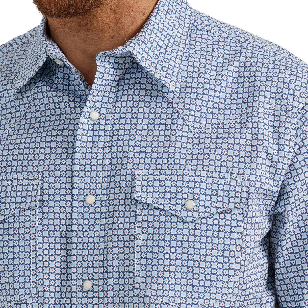 Wrangler Men's 20X Comfort Blue Shirt