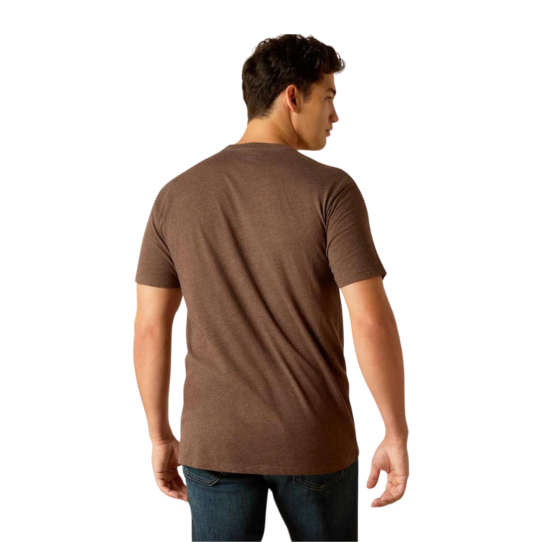 Ariat Men’s Logo Landscape Brown T-Shirt