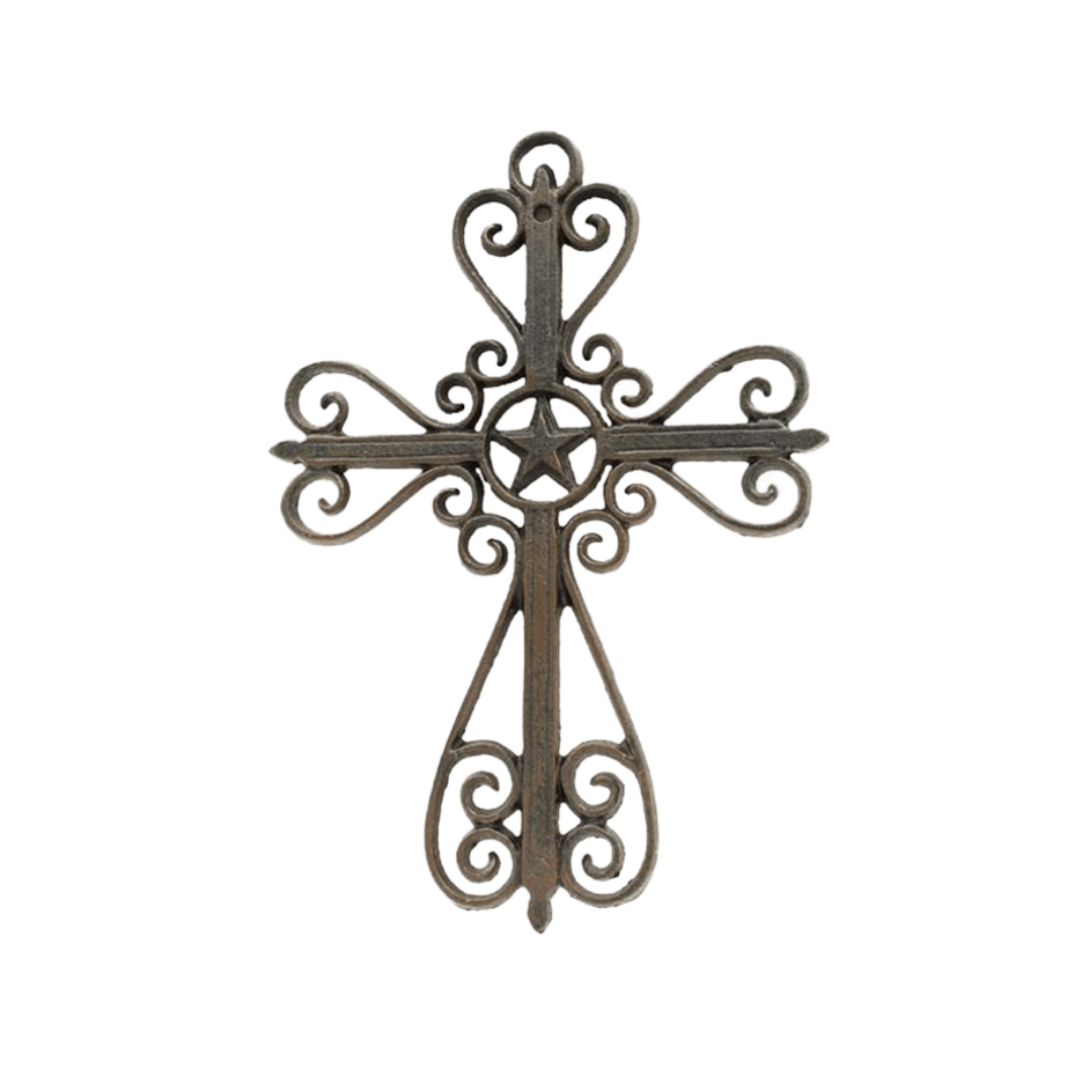 M&F Unisex Metal Star Dark Grey Wall Decor