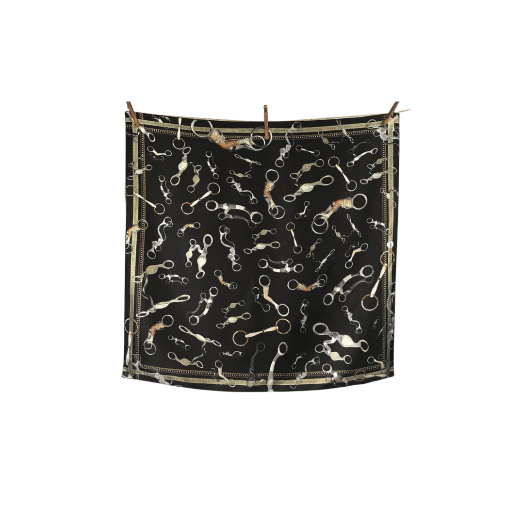 Fringe Scarves Women's Bits Black Bandana