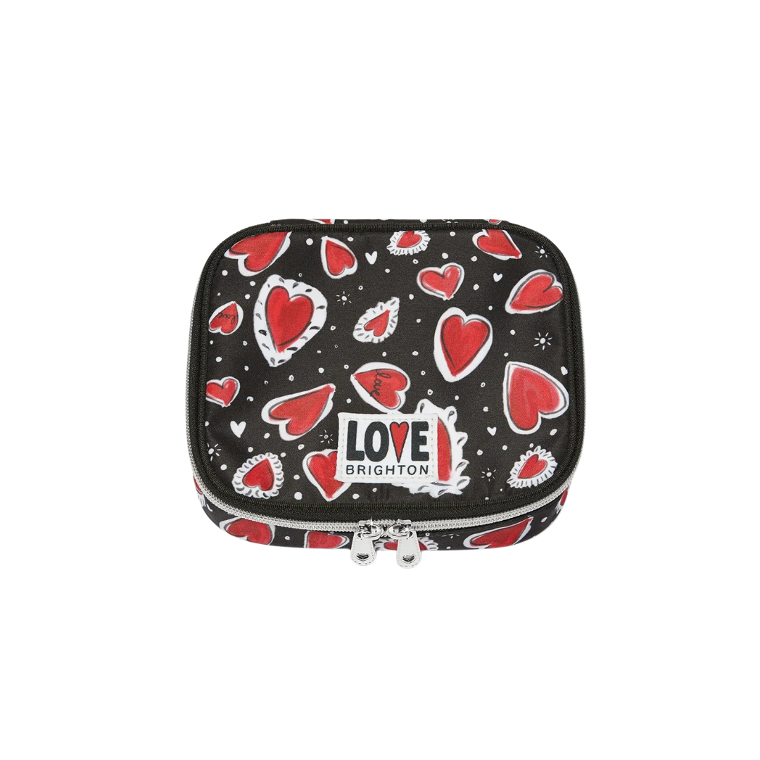 Brighton Women's Hearts A Flutter Multicolor Jewelry Case