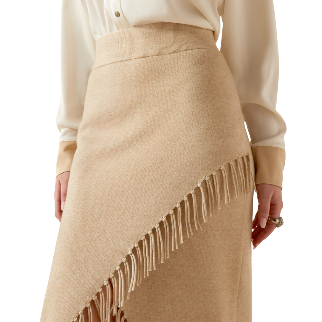 Ariat Women's Derby Fringe Oatmeal Skirt