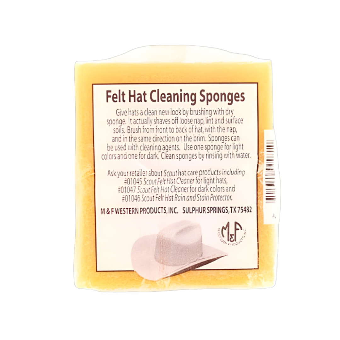 M&F Unisex Felt Hat Cleaning Yellow Sponges