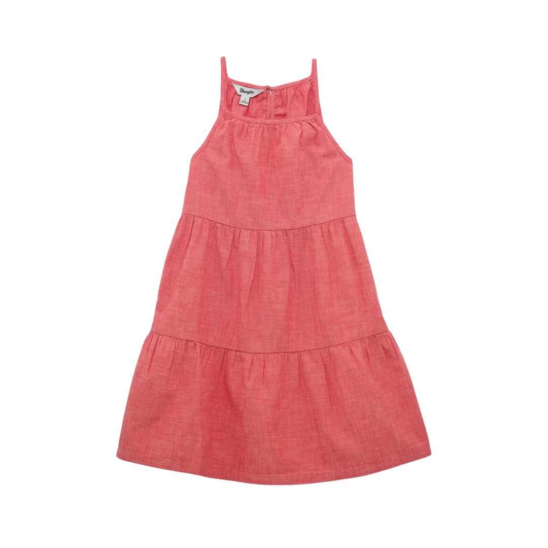 Wrangler Youth Girl's Americana Ruffle Red Dress