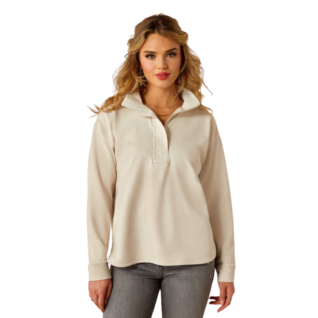 Ariat Women's Breeze Logo Zip Ancient Scroll Sweatshirt
