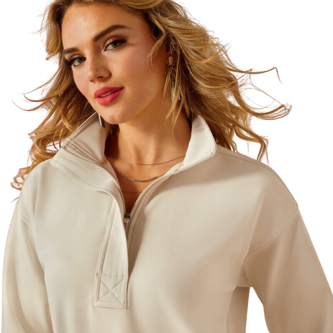 Ariat Women's Breeze Logo Zip Ancient Scroll Sweatshirt