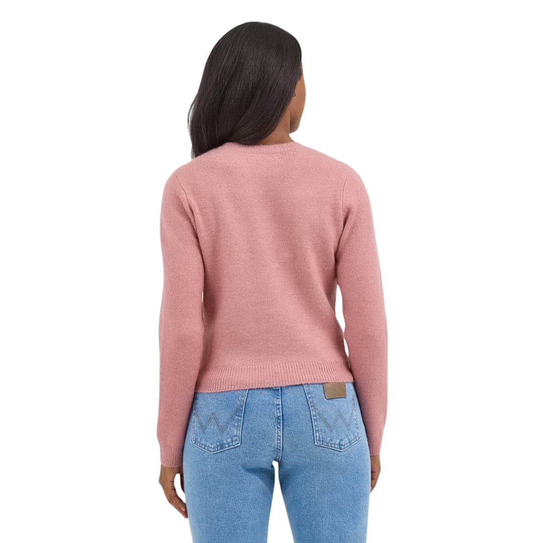 Wrangler Women's Retro Americana Pink Sweater