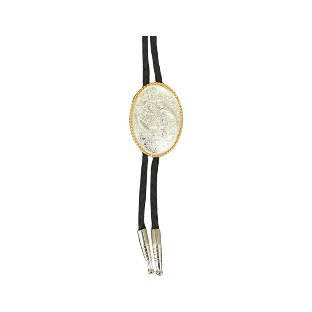 Double S Men's Western Bolo Grey Tie