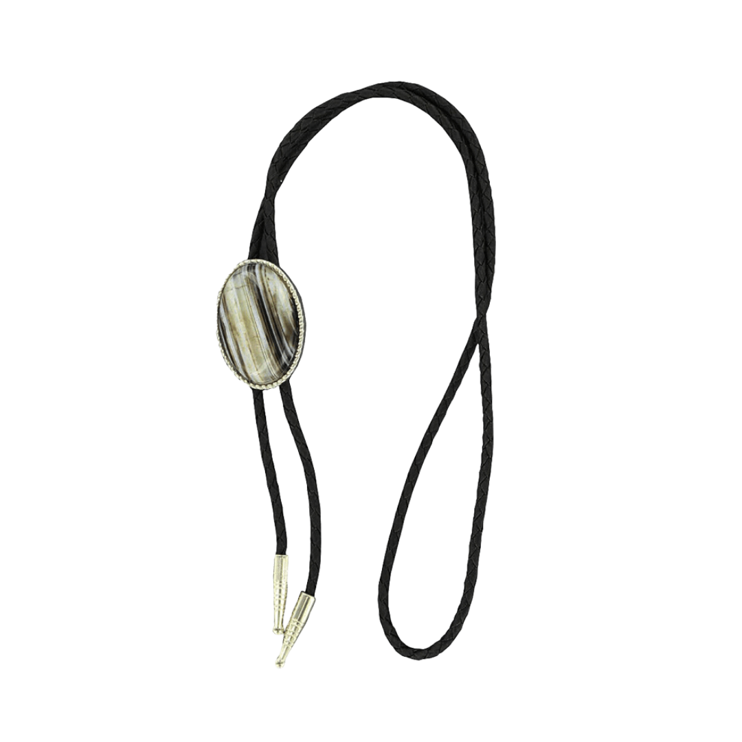 M&F Men's Double S Bolo Black Tie