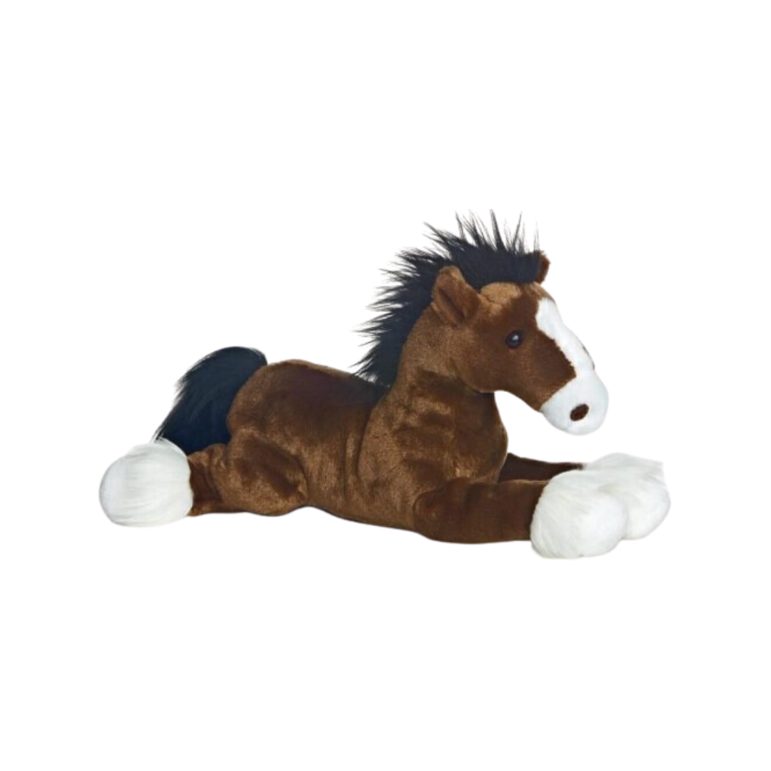 A&a Plush Youth Unisex Captain The Horse Stuffed Brown Animal