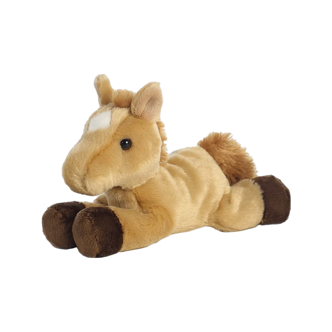 A&A Plush Toddler Mini Horse Stuffed Animal Brown Toy