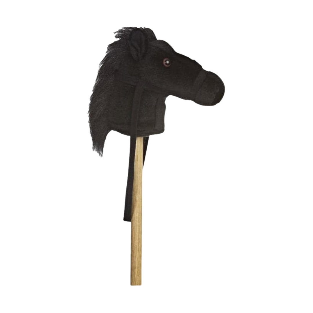 A&A Plush Toddler Plush Giddy Up Stick Black Pony