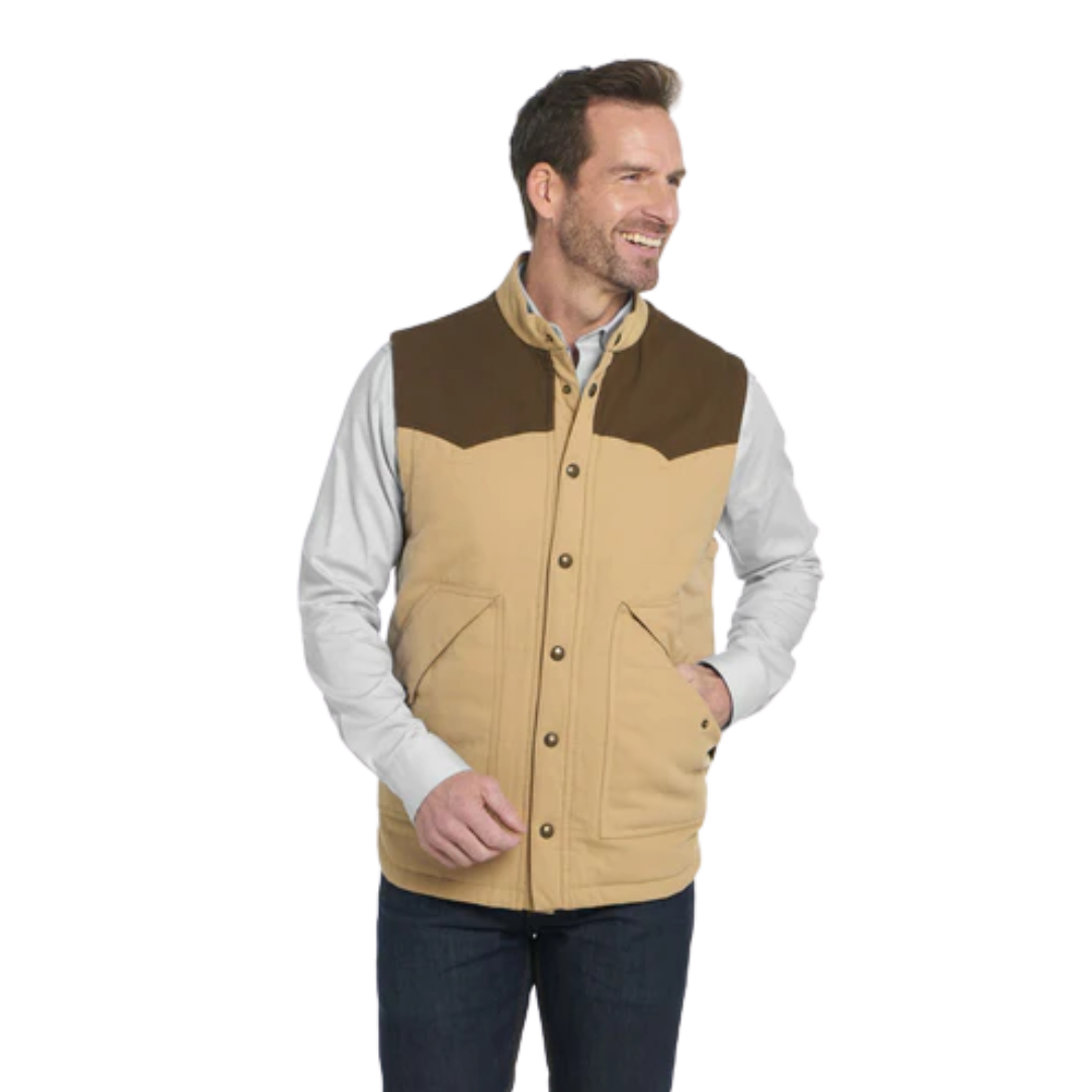 cripple Creek Quilted Wheat Vest