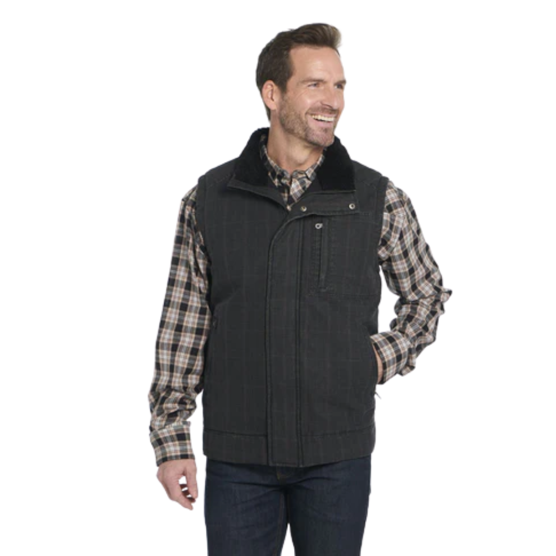 Cripple Creek men's Enzyme Coated Galaxy Black Vest