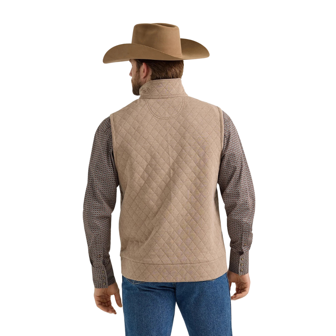 Wrangler Men's Knit Taupe Vest