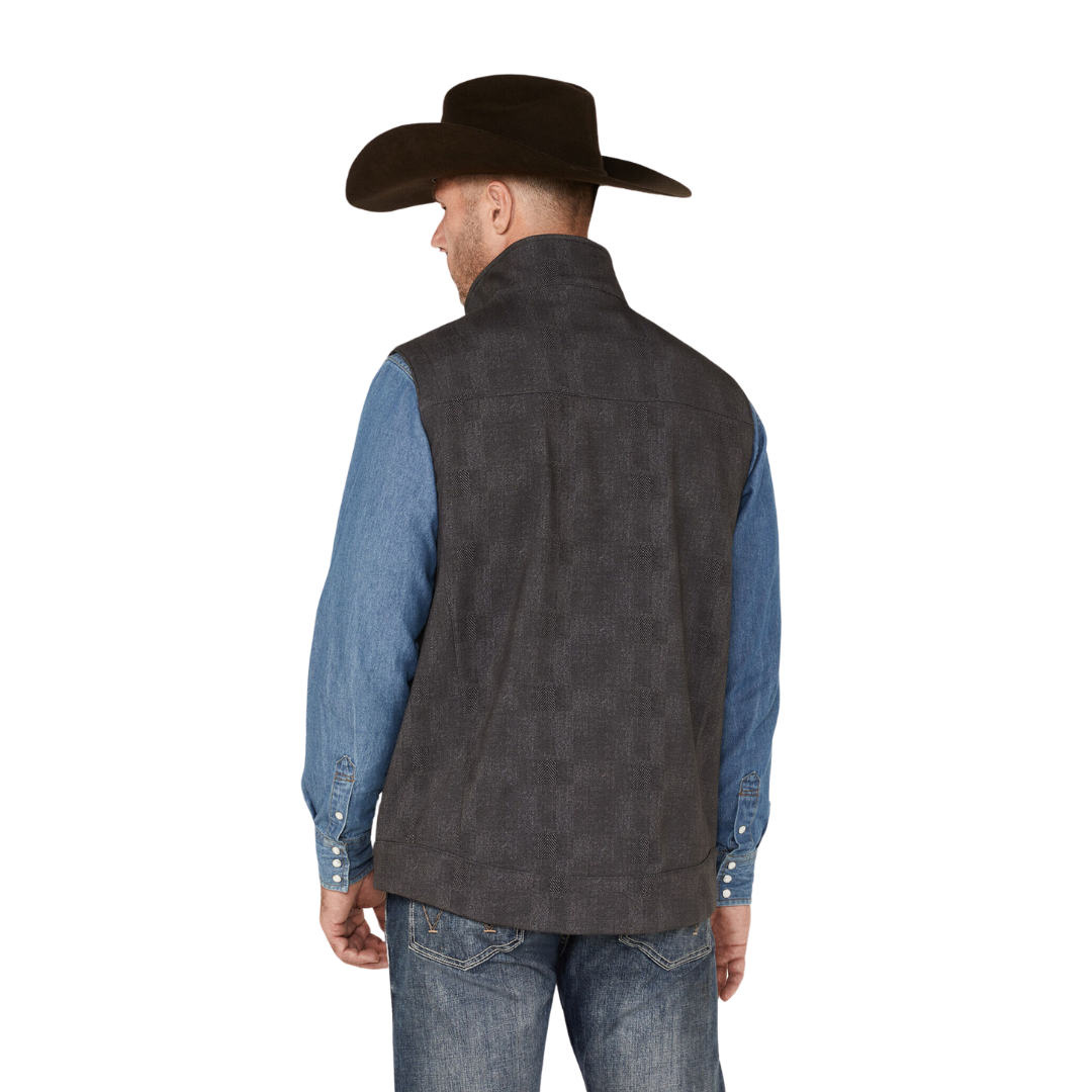 Cinch Men's Herringbone Concealed Carry Charcoal Vest