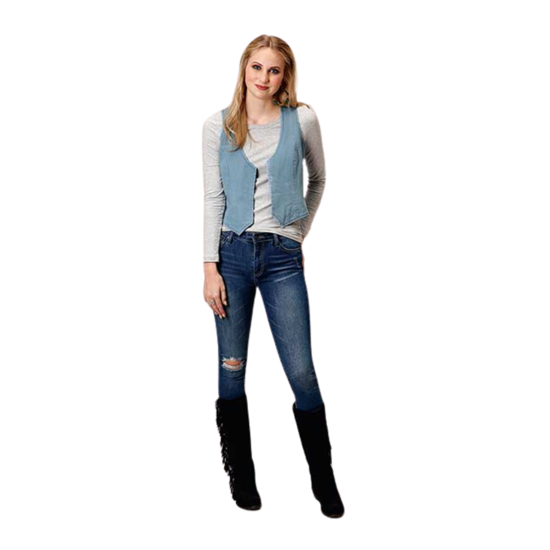 Roper Women's Light Denim Blue Vest