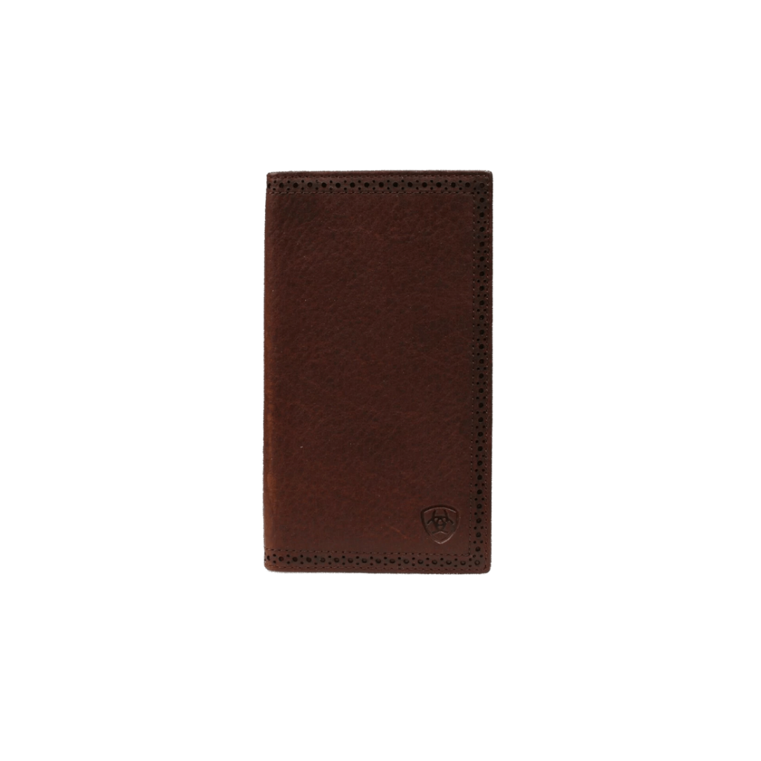 Ariat Men's Premium Rodeo Bi Fold Brown Wallet