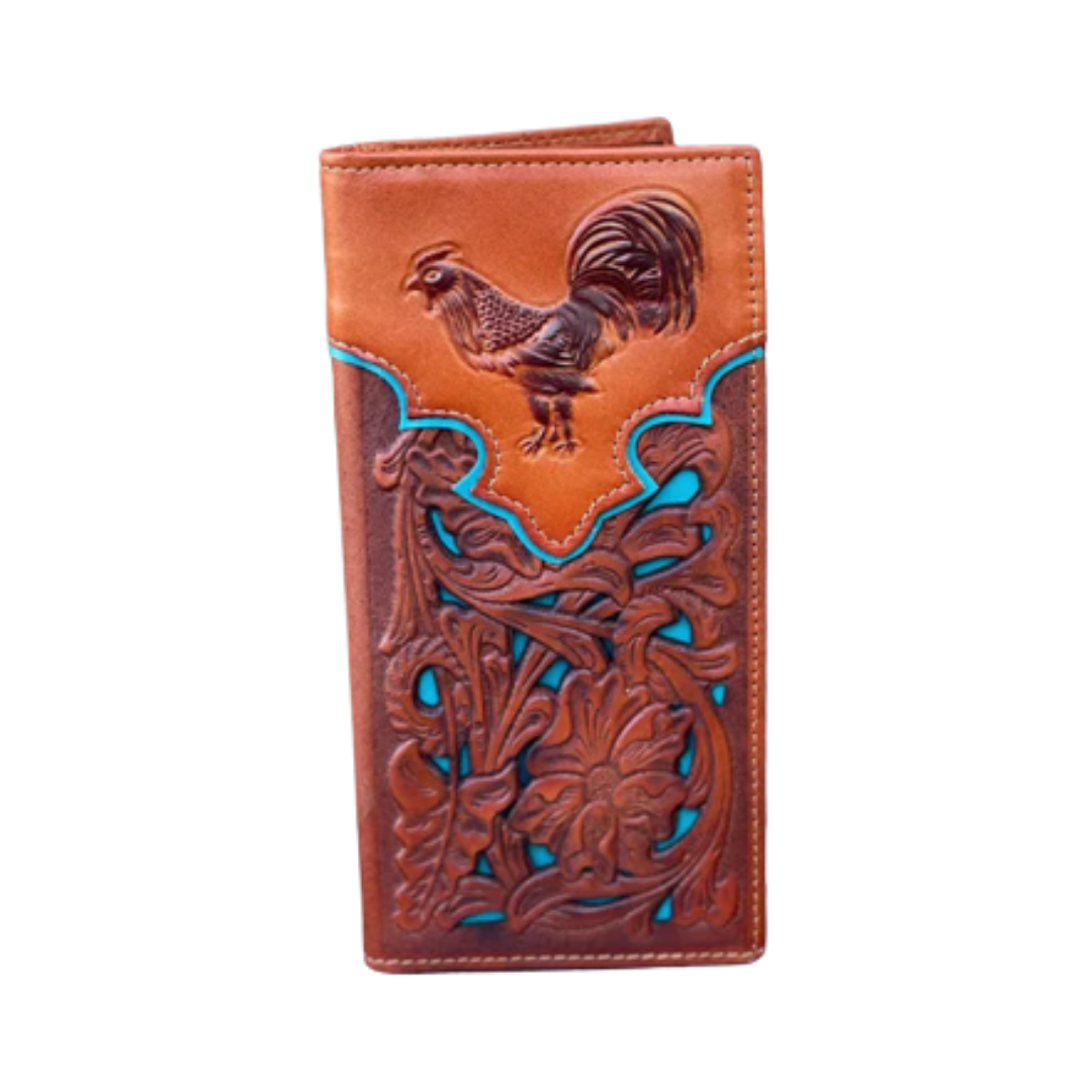 Top Notch Men's Light Brown Rooster Wallet