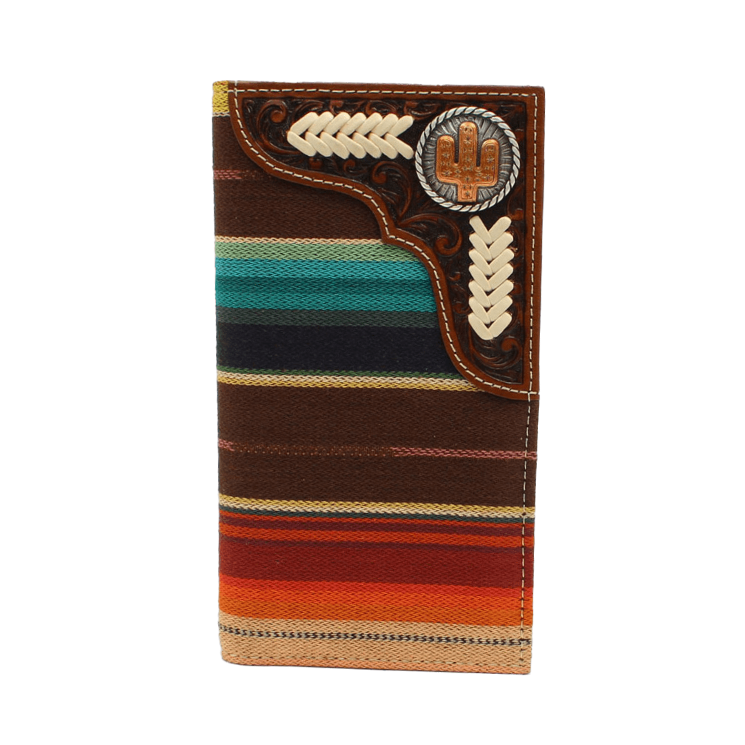 Nocona Men's Rodeo Serape Cactus Brown Wallet